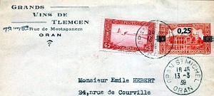 Oran enveloppes pub 1398